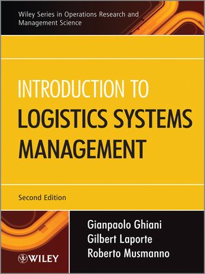 cover image of Introduction to Logistics Systems Management